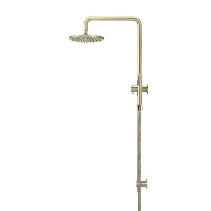 Meir Round Combination Shower Rail 200mm Rose & Hand Shower - Tiger Bronze - Image 7