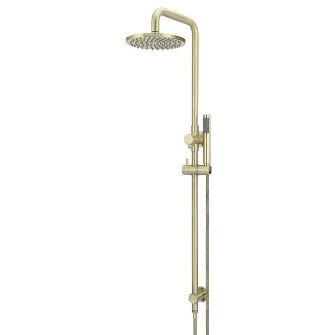 Meir Round Combination Shower Rail 200mm Rose & Hand Shower - Tiger Bronze - Image 8