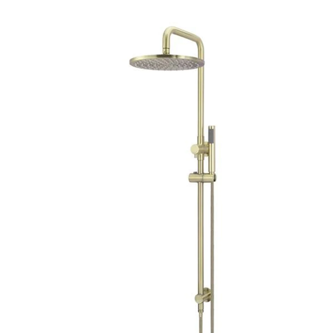 Meir Round Combination Shower Rail 300mm Rose & Hand Shower - Tiger Bronze - Image 2