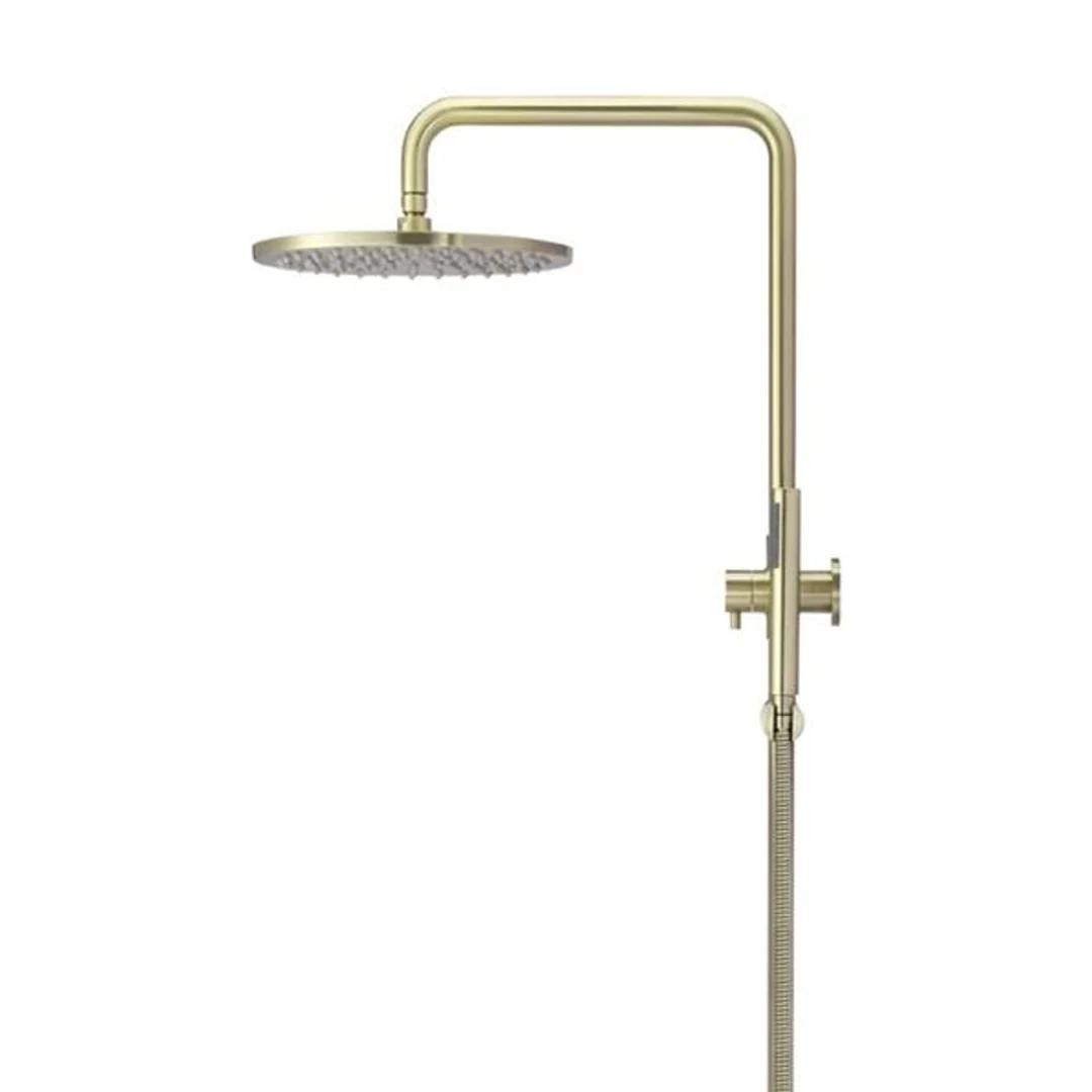 Meir Round Combination Shower Rail 300mm Rose & Hand Shower - Tiger Bronze - Image 4