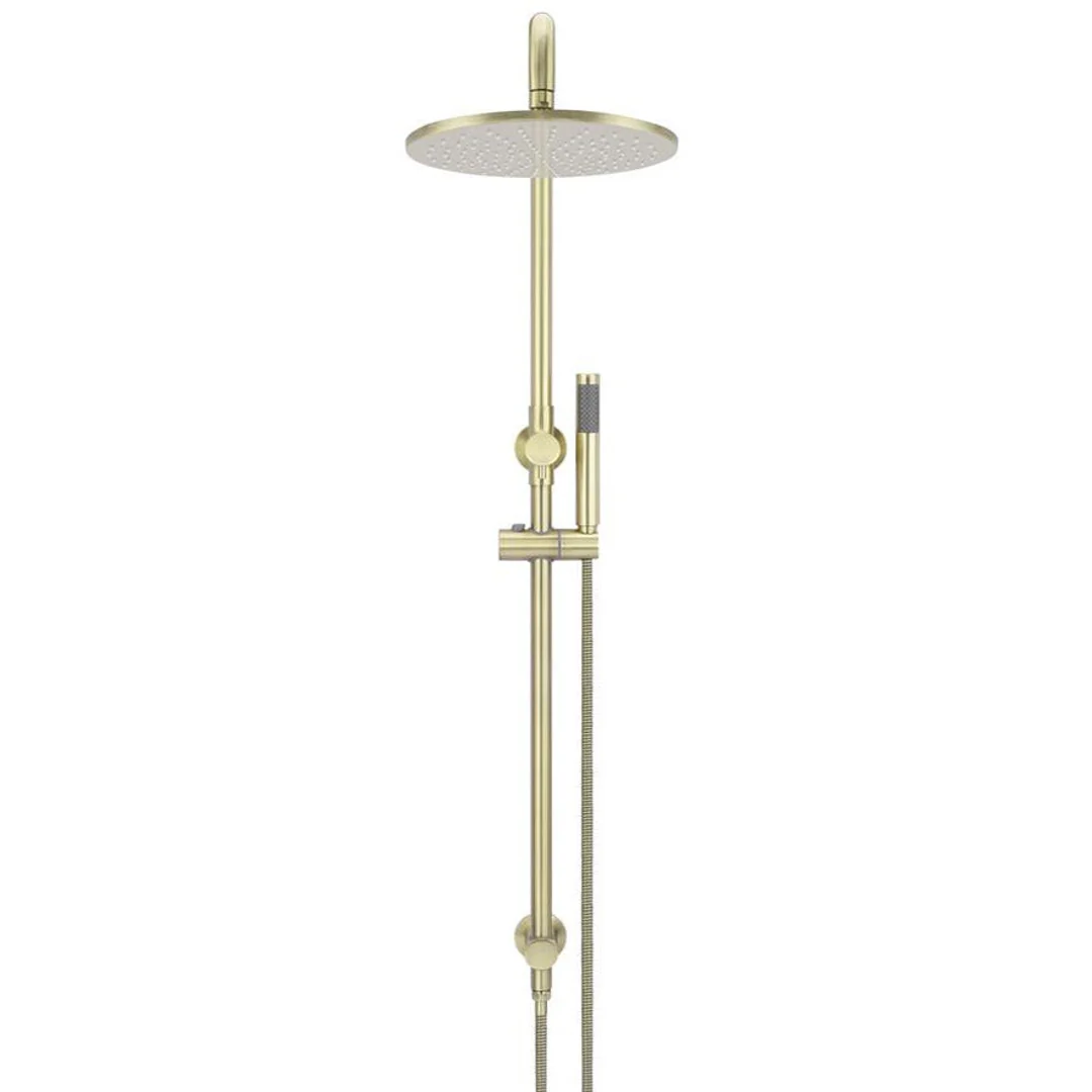 Meir Round Combination Shower Rail 300mm Rose & Hand Shower - Tiger Bronze - Image 5