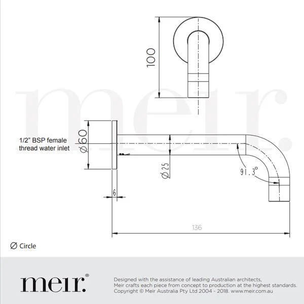 Meir Universal Round Curved Spout 130Mm Tiger Bronze - Image 7
