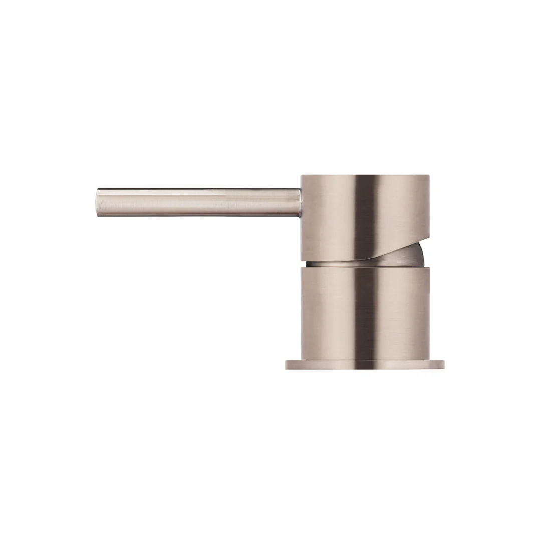 Meir Round Deck Mounted Mixer Champagne