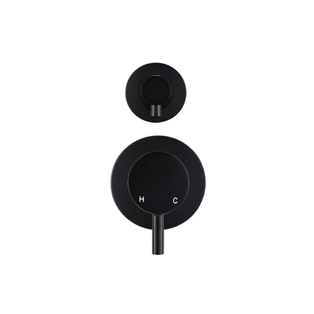 Meir Round Diverter Mixer Finish Kit Matte Black - Image 2