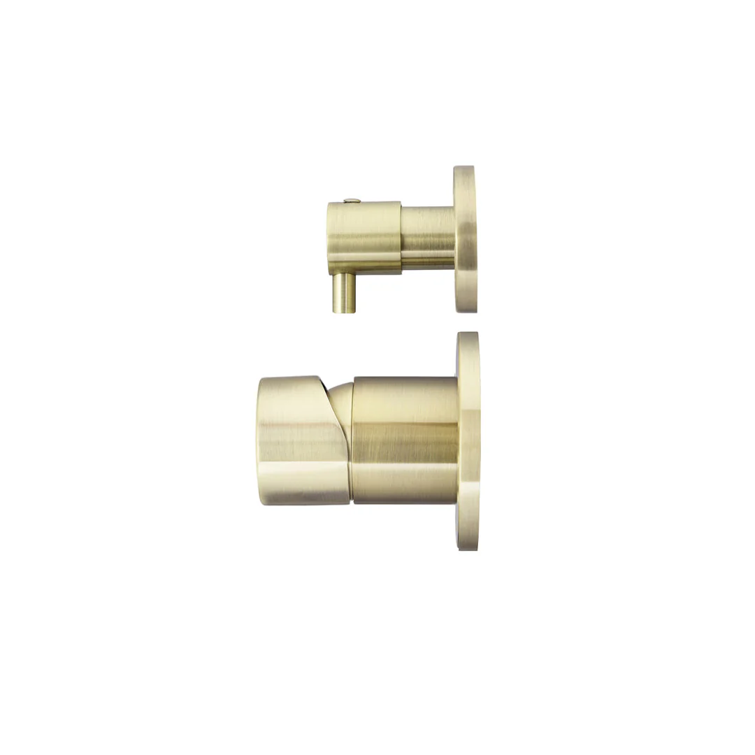 Meir Round Diverter Mixer Pinless Handle Finish Kit Tiger Bronze