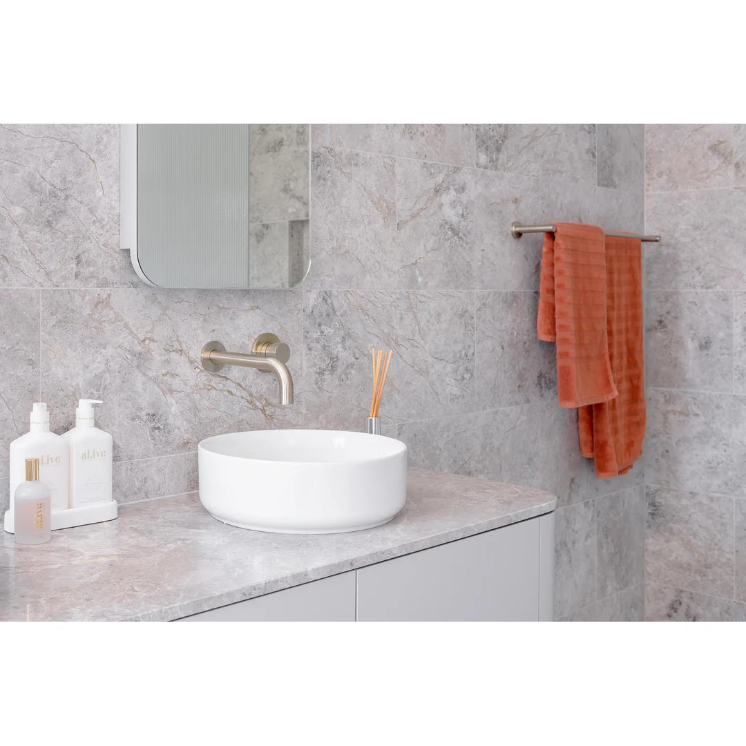 Meir Round Double Towel Rail 900Mm Brushed Nickel - Image 5