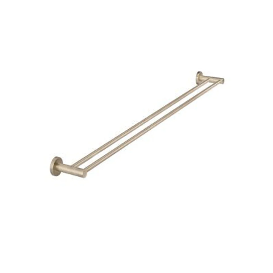 Meir Round Double Towel Rail 900Mm Champagne