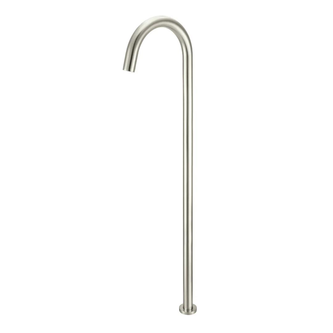 Meir Round Freestanding Bath Spout Brushed Nickel - Image 2
