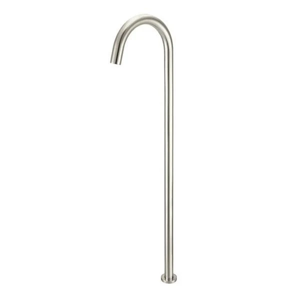 Meir Round Freestanding Bath Spout Brushed Nickel - Image 4