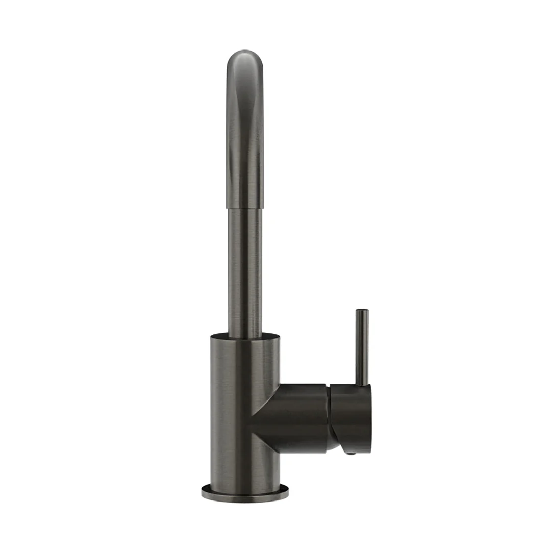 Meir Round Gooseneck Basin Mixer With Cold Start Shadow - Image 3