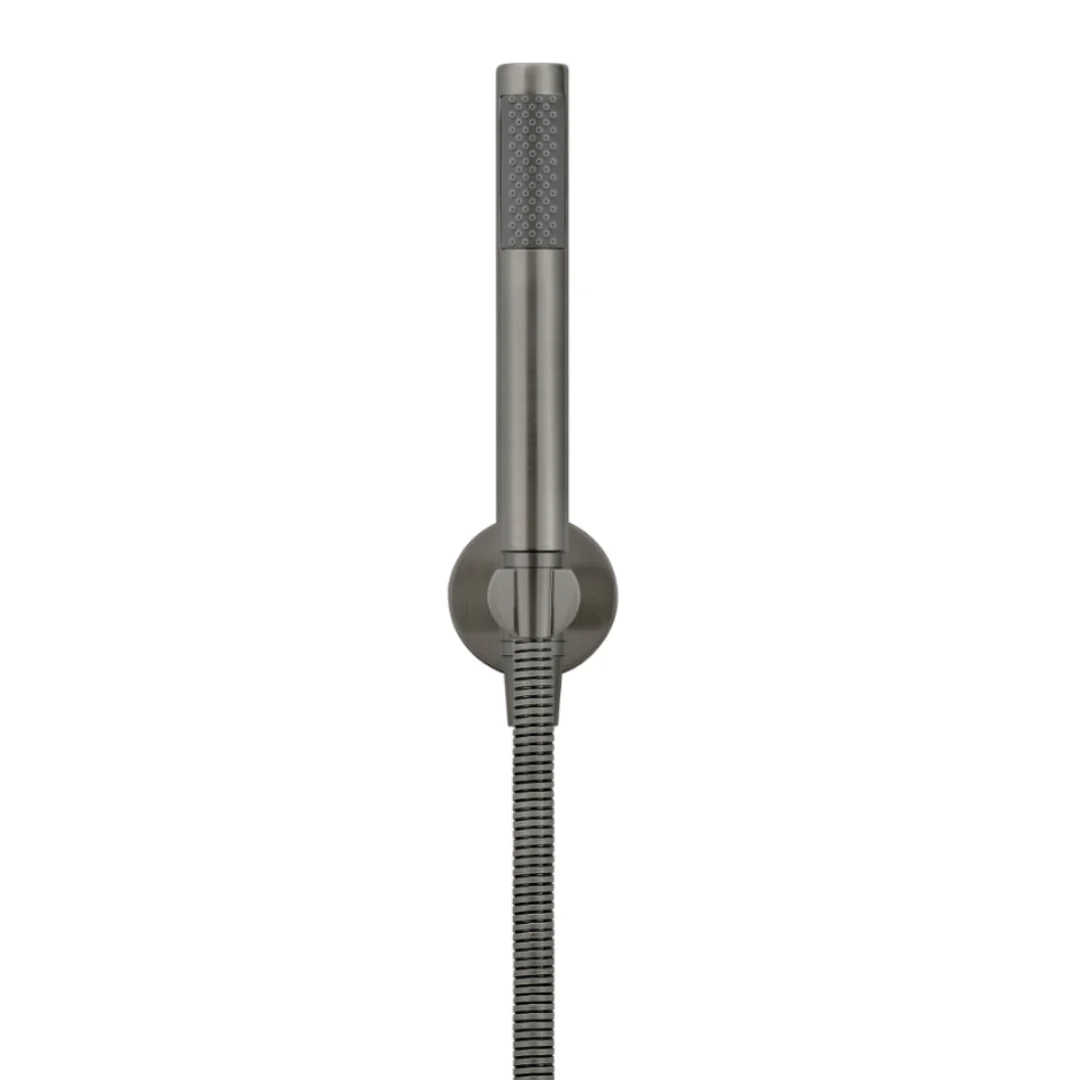 Meir Round Hand Shower On Fixed Bracket Shadow
