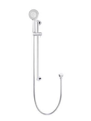 Meir Round Hand Shower On Rail Column Polished Chrome - Image 5