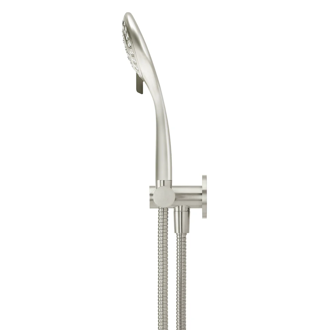 Meir Round Hand Shower On Swivel Bracket Brushed Nickel - Image 4