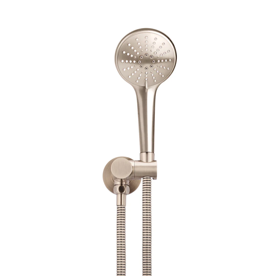 Meir Round Hand Shower On Swivel Bracket Champagne - Image 2