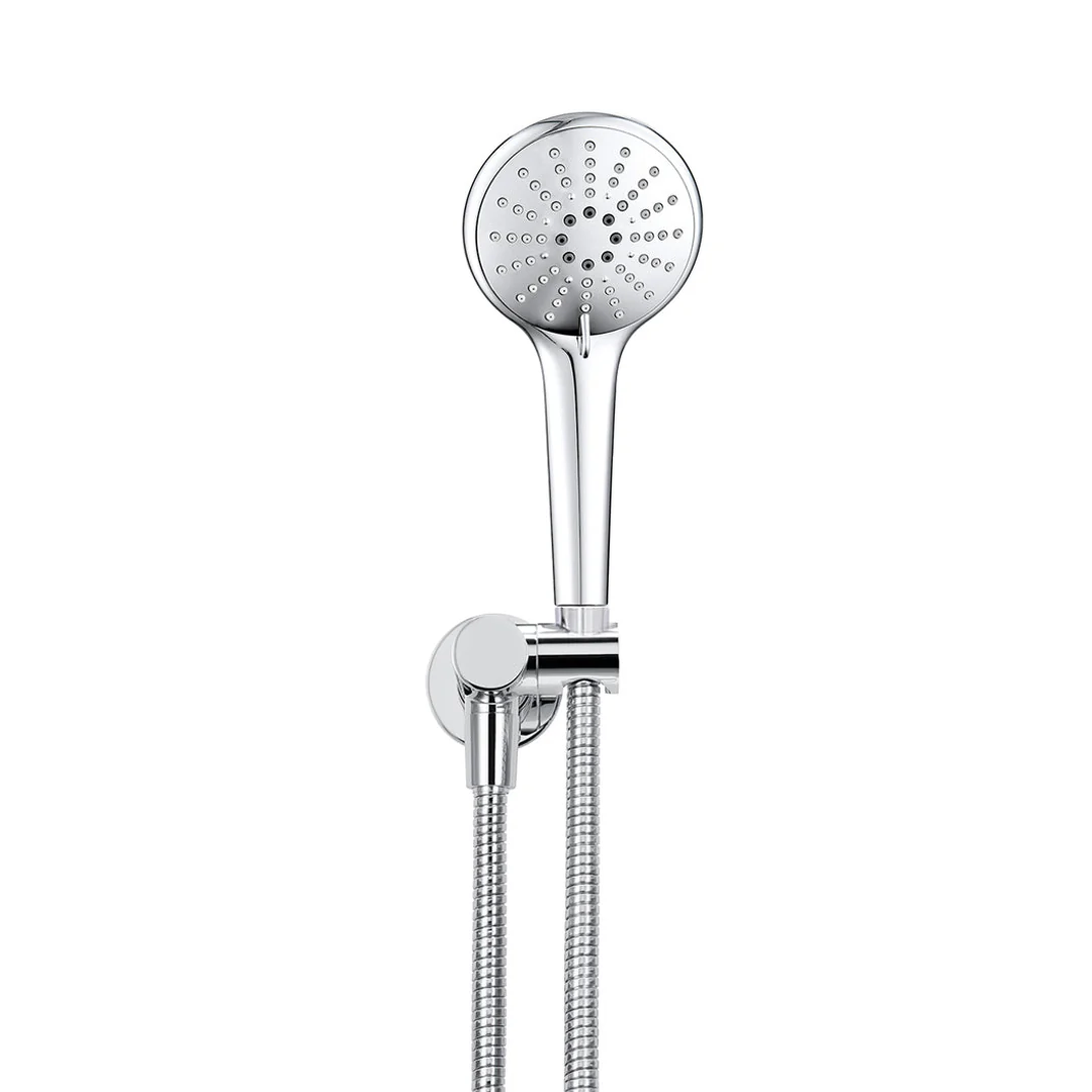 Meir Round Hand Shower On Swivel Bracket Chrome - Image 2