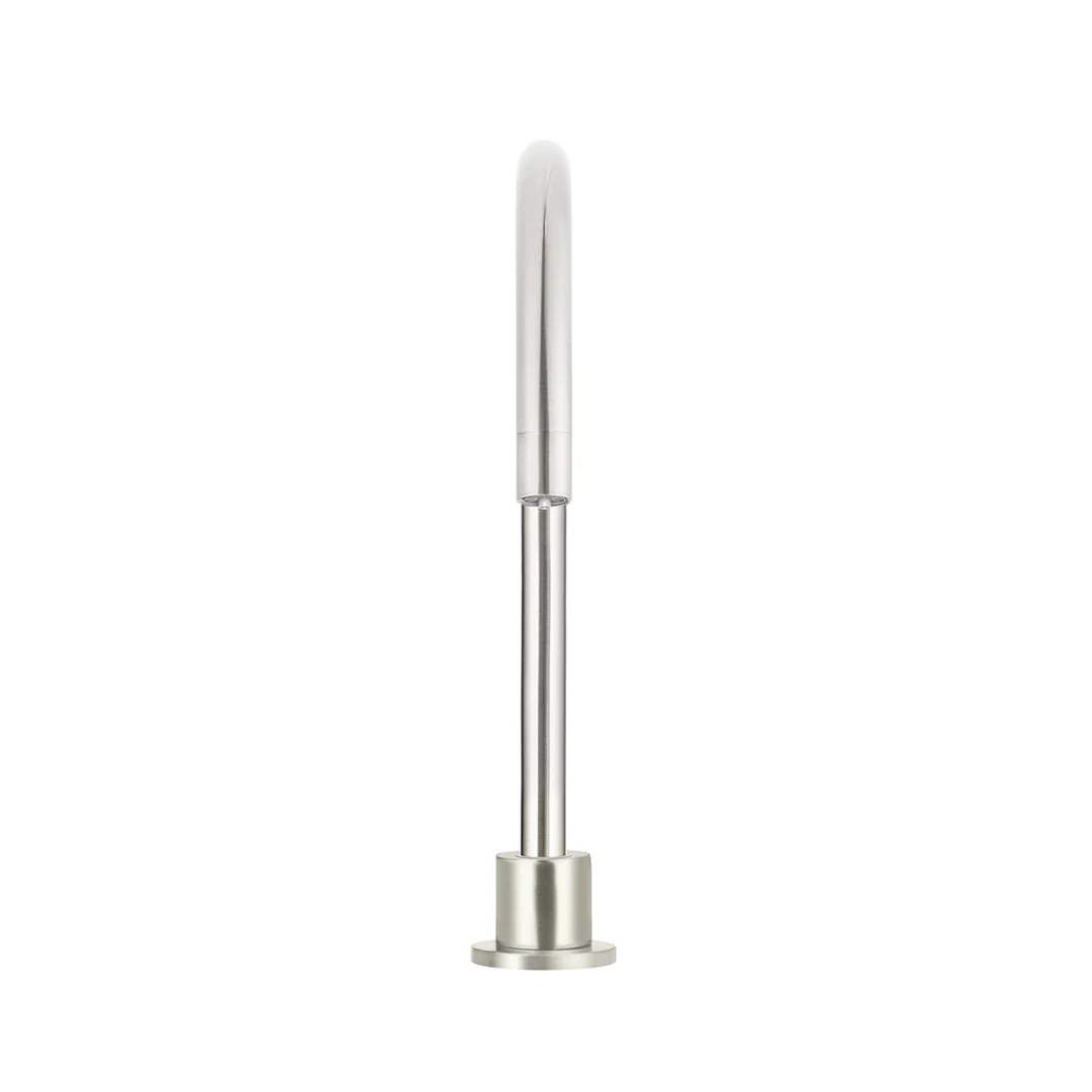 Meir Round High Rise Swivel Hob Spout Brushed Nickel - Image 4