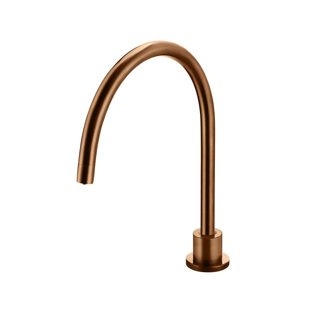 Meir Round High Rise Swivel Hob Spout Lustre Bronze