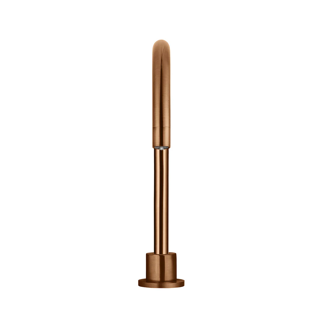 Meir Round High Rise Swivel Hob Spout Lustre Bronze - Image 4