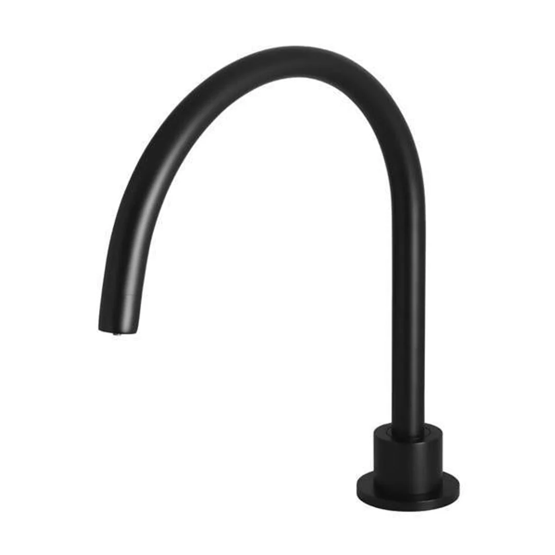 Meir Round High Rise Swivel Hob Spout Matte Black - Image 2