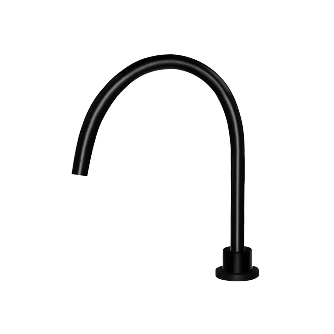 Meir Round High Rise Swivel Hob Spout Matte Black - Image 4
