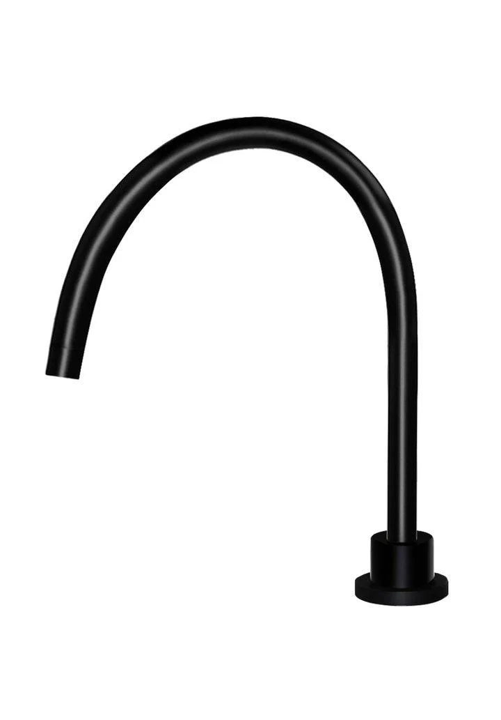 Meir Round High Rise Swivel Hob Spout Matte Black - Image 6
