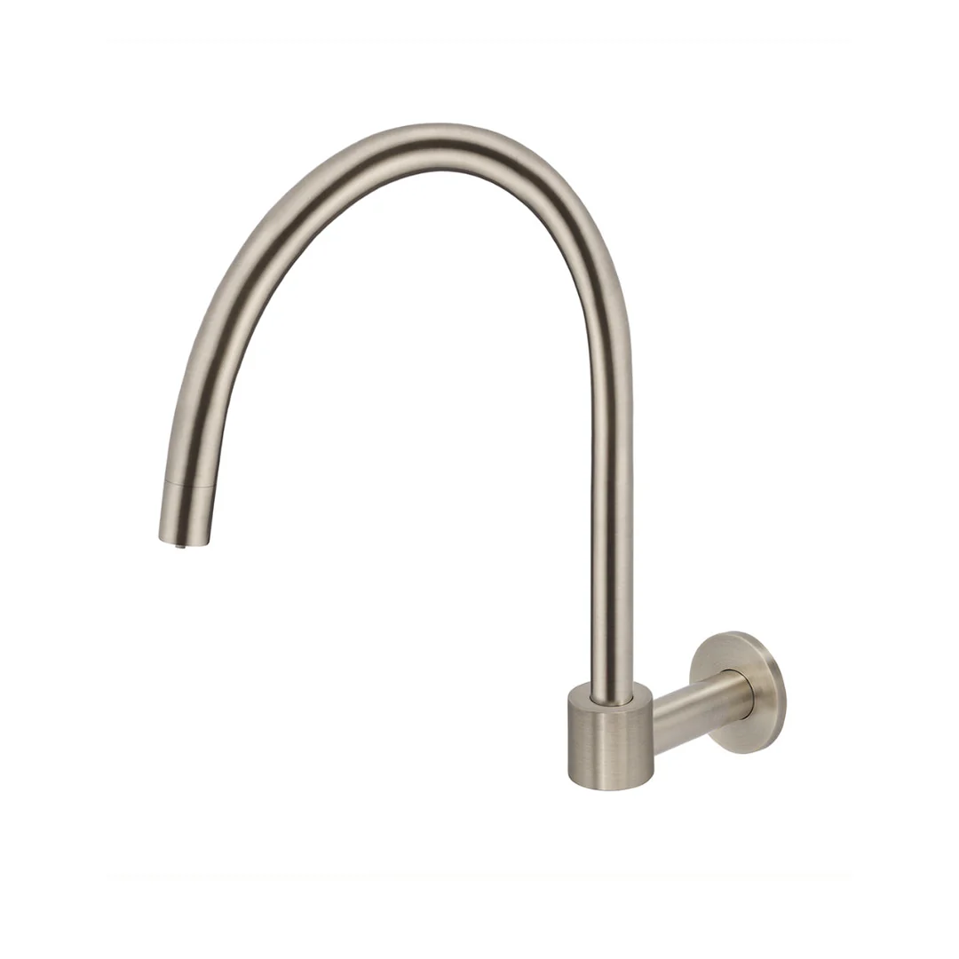 Meir Round High Rise Swivel Wall Spout Champagne
