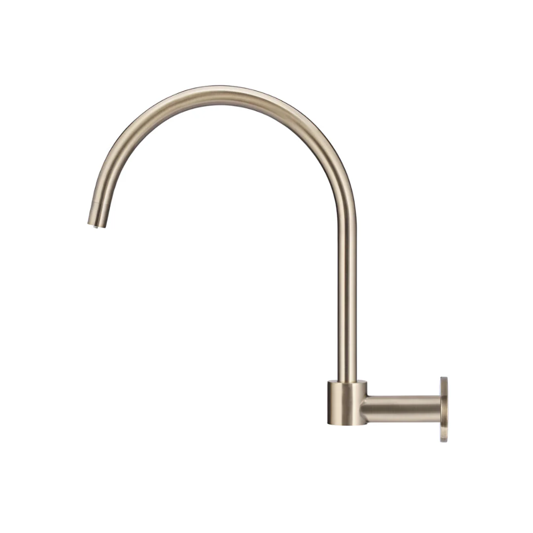 Meir Round High Rise Swivel Wall Spout Champagne - Image 3