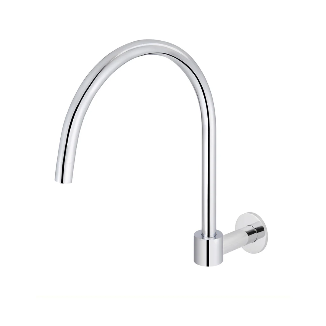 Meir Round High Rise Swivel Wall Spout Polished Chrome