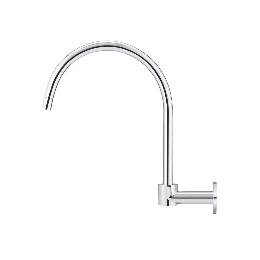 Meir Round High Rise Swivel Wall Spout Polished Chrome - Image 3