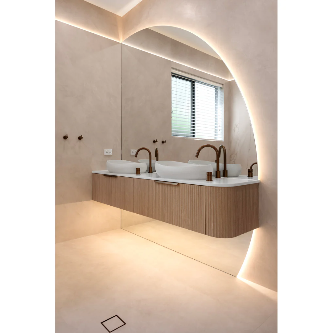 Meir Round Hob Mounted Swivel Spout Lustre Bronze - Image 4