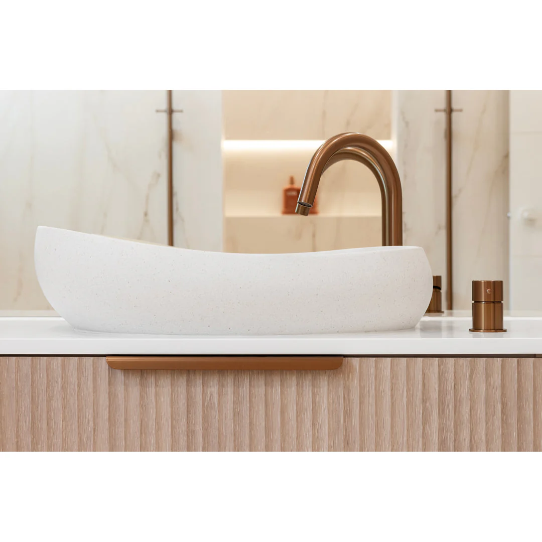 Meir Round Hob Mounted Swivel Spout Lustre Bronze - Image 5