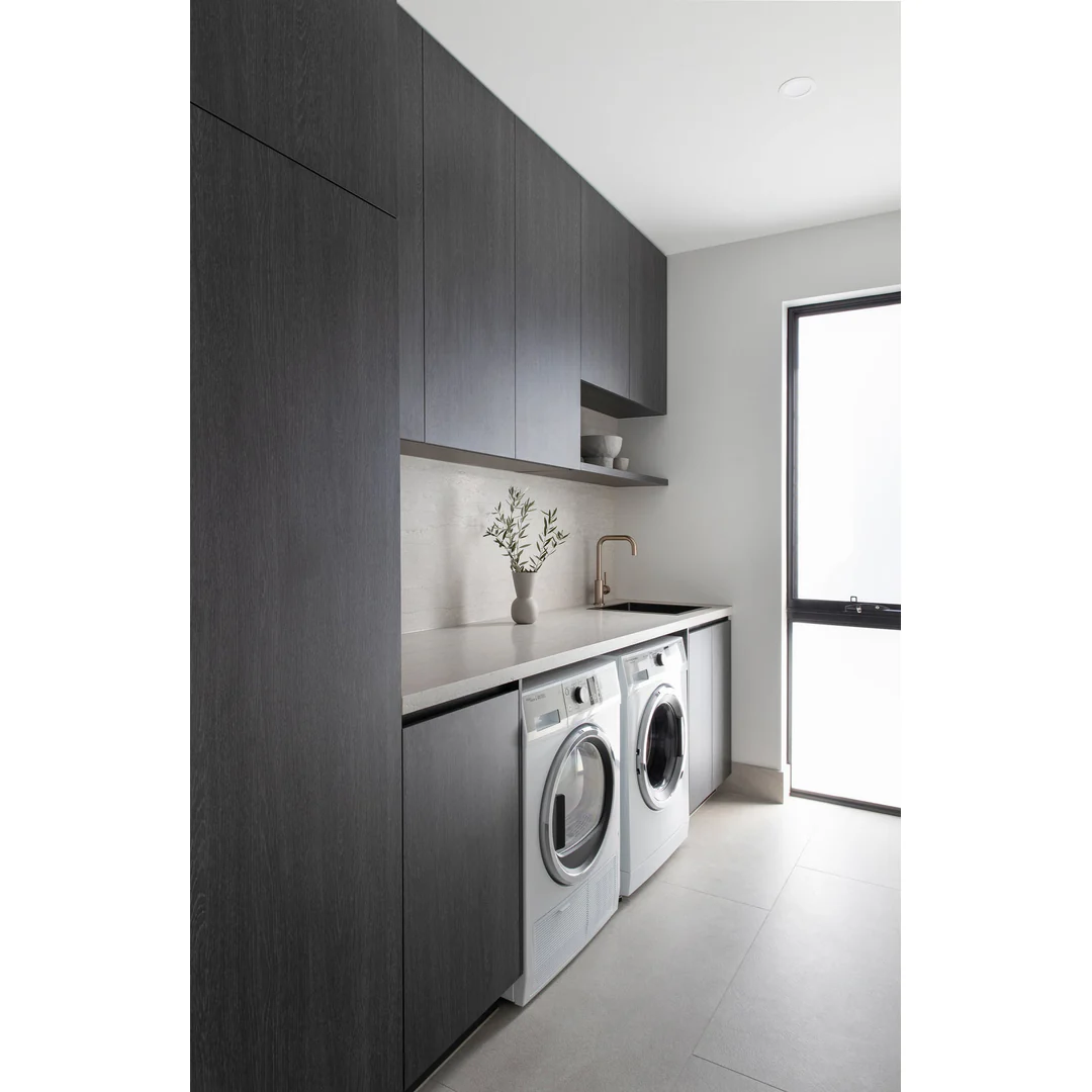 Meir Round Kitchen Mixer Tap Champagne - Image 7