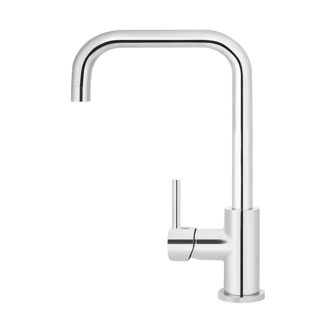 Meir Round Kitchen Mixer Tap Polished Chrome - Image 5