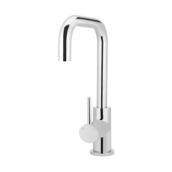 Meir Round Kitchen Mixer Tap Polished Chrome - Image 7