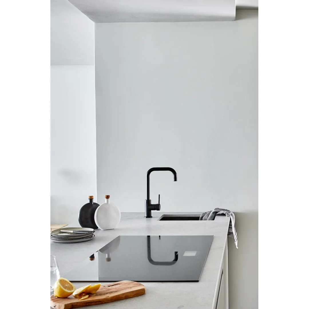 Meir Round Kitchen Mixer Tap Matte Black - Image 6