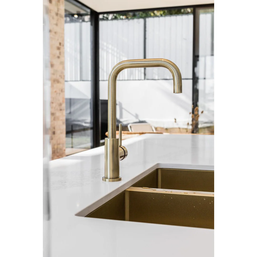 Meir Round Kitchen Mixer Tap Tiger Bronze - Image 8