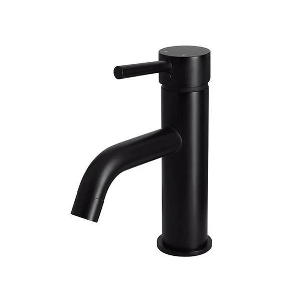 Meir Round Basin Mixer Curved Matte Black - Image 3