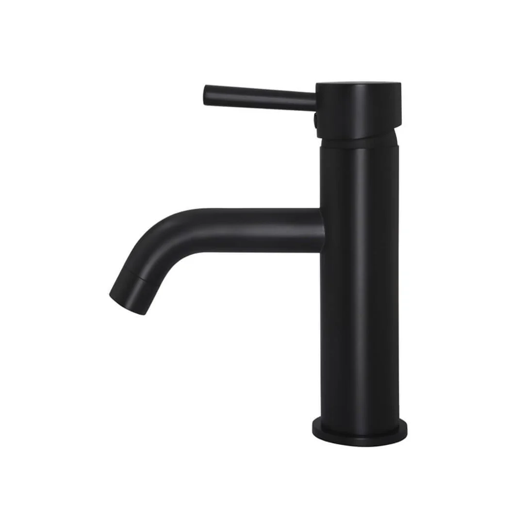 Meir Round Basin Mixer Curved Matte Black - Image 4