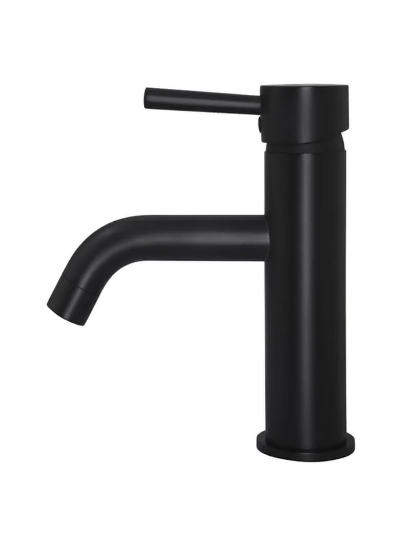 Meir Round Basin Mixer Curved Matte Black - Image 7