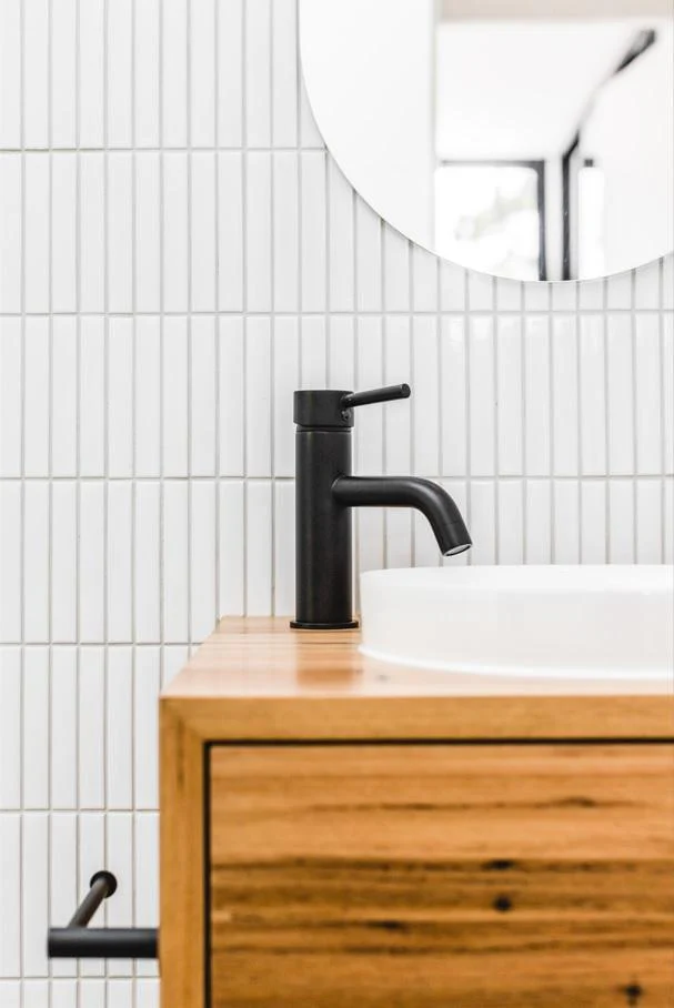Meir Round Basin Mixer Curved Matte Black - Image 9