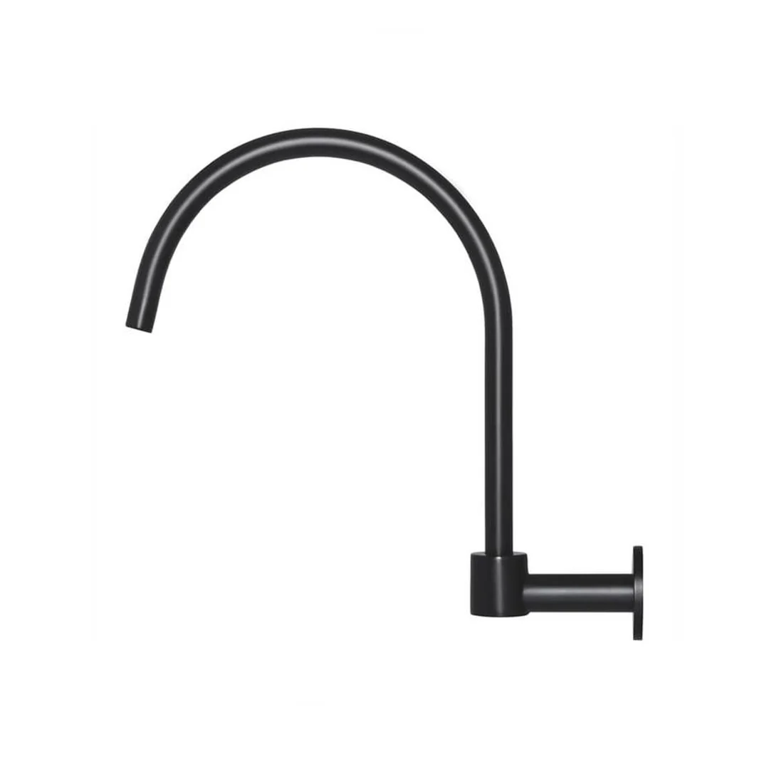 Meir Round High Rise Swivel Wall Spout Matte Black - Image 4