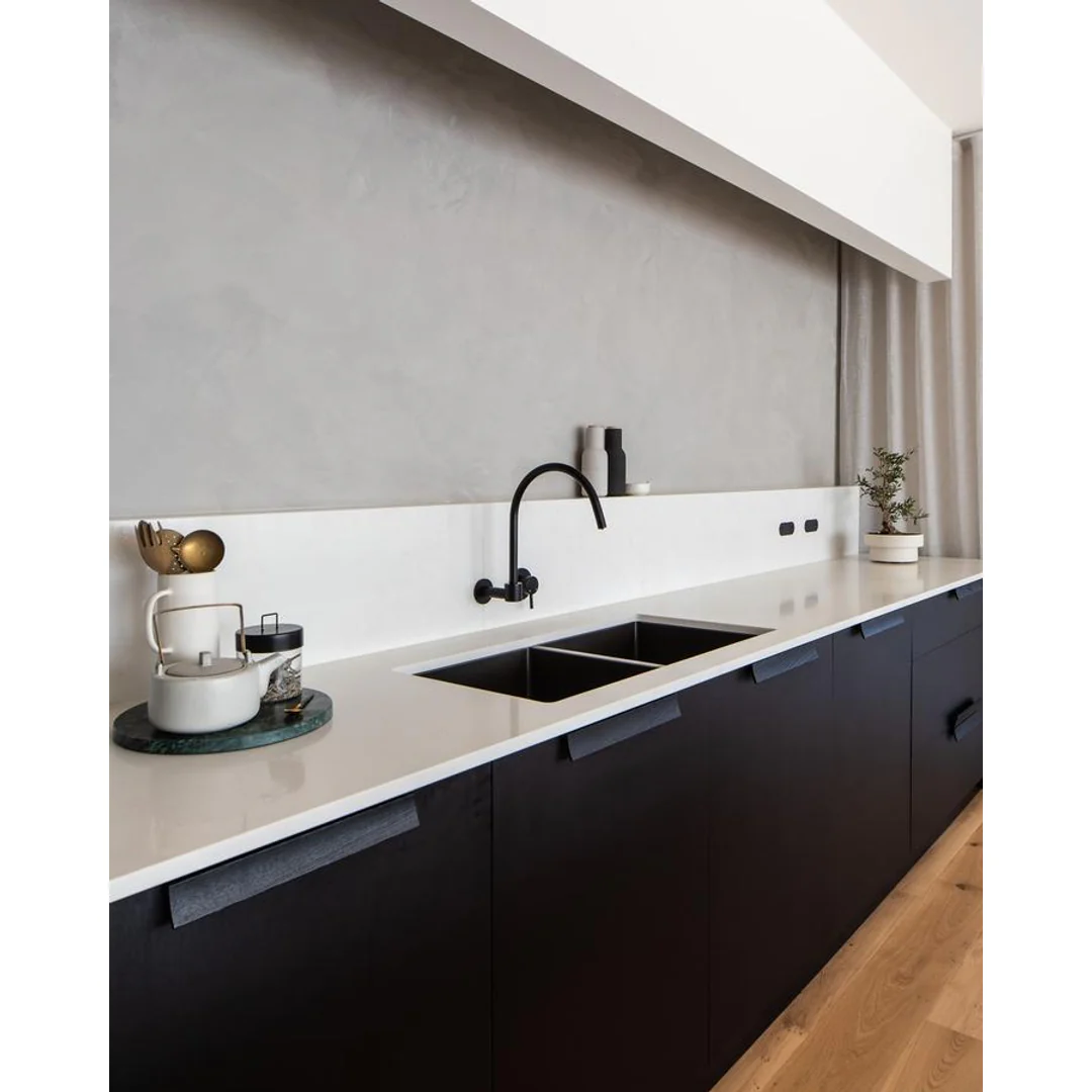 Meir Round High Rise Swivel Wall Spout Matte Black - Image 6