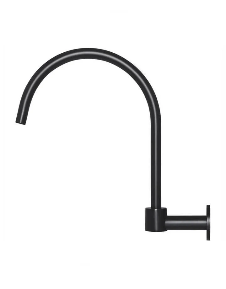 Meir Round High Rise Swivel Wall Spout Matte Black - Image 7