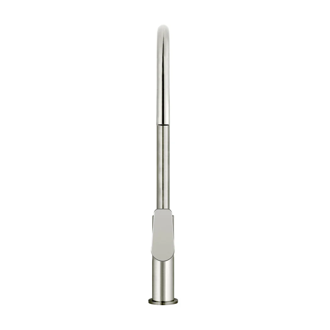 Meir Round Paddle Piccola Pull Out Kitchen Mixer Tap Brushed Nickel - Image 4