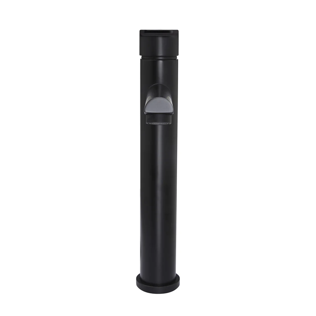 Meir Round Paddle Tall Basin Mixer Matte Black - Image 4