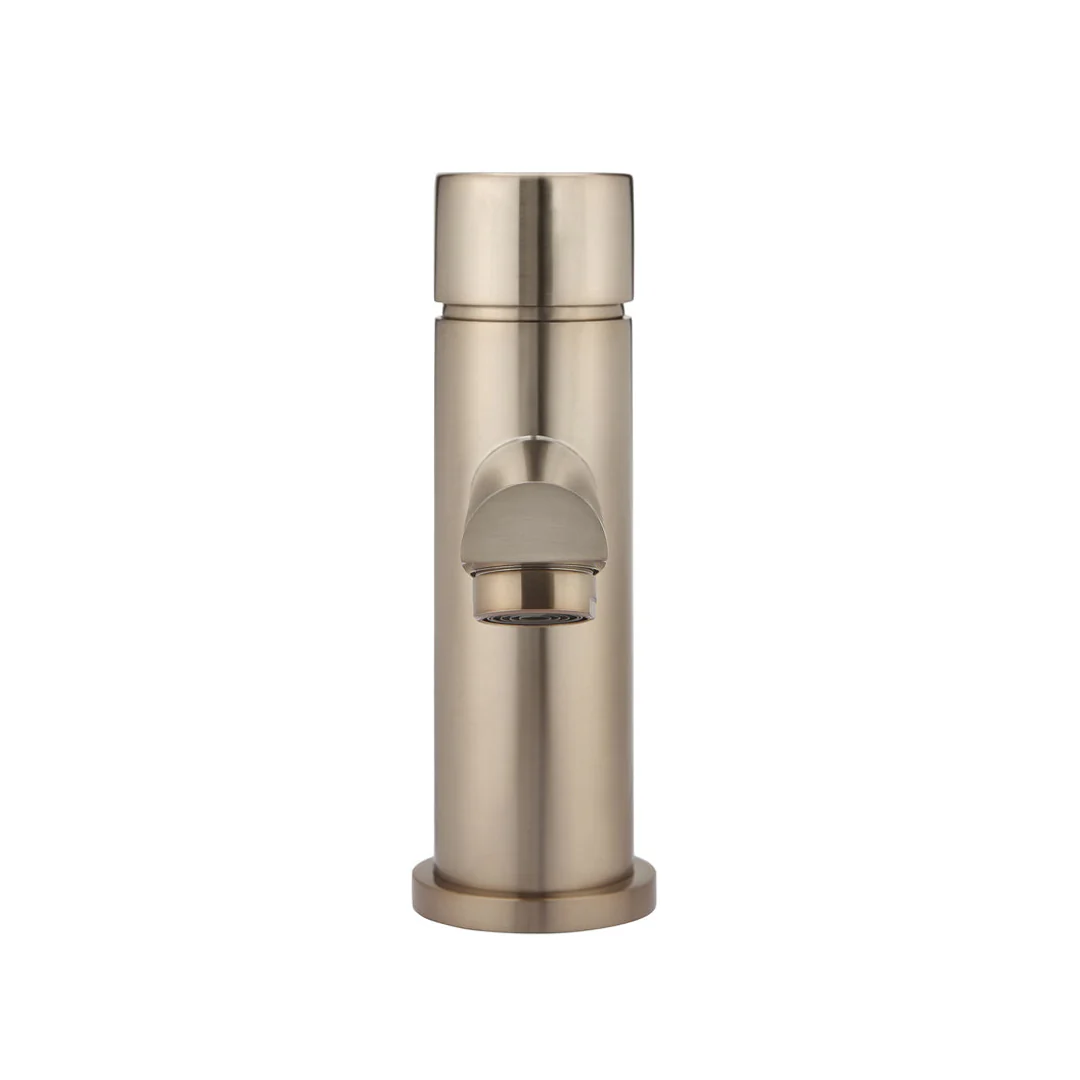 Meir Round Pinless Basin Mixer Champagne - Image 4