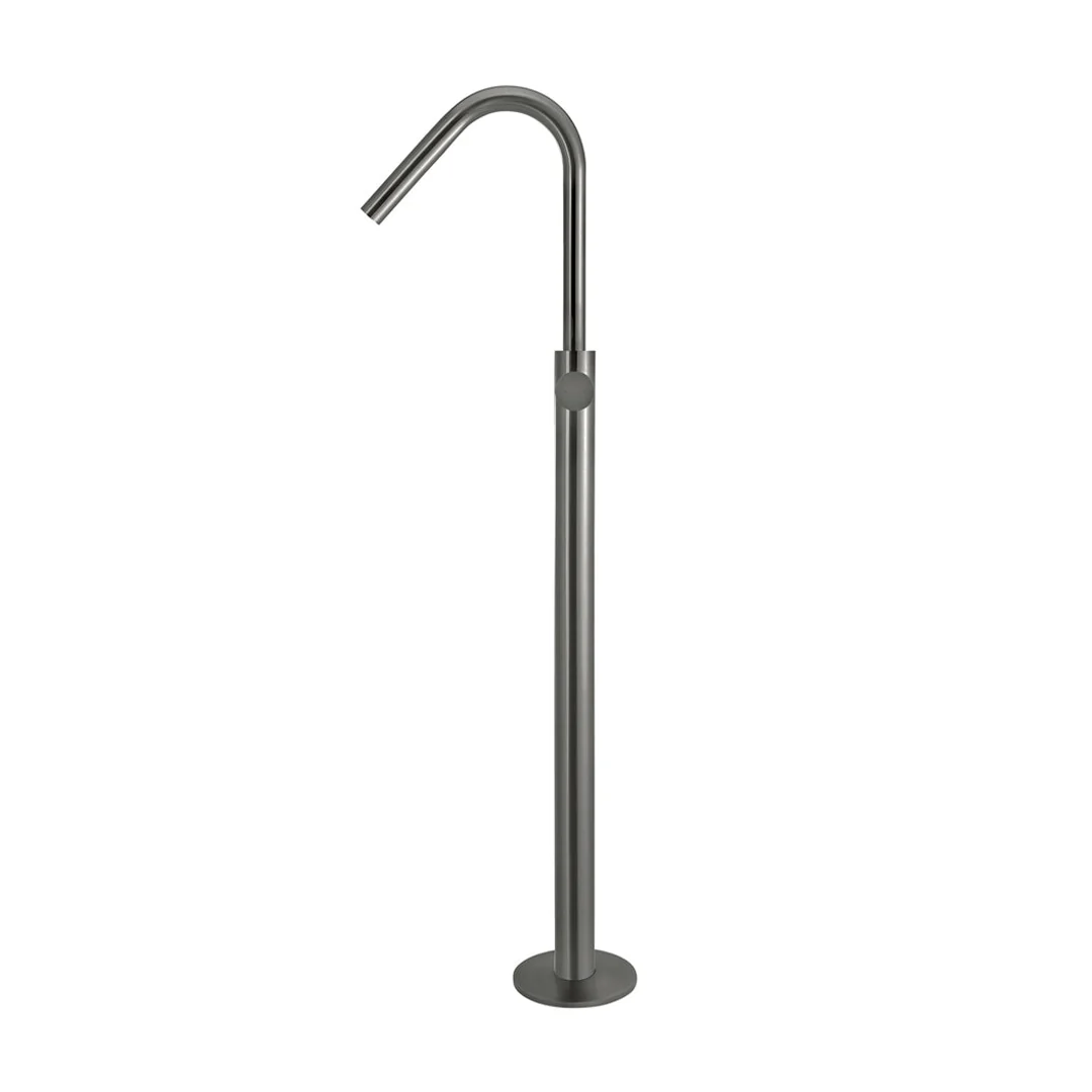 Meir Round Pinless Freestanding Bath Spout And Hand Shower Shadow - Image 3