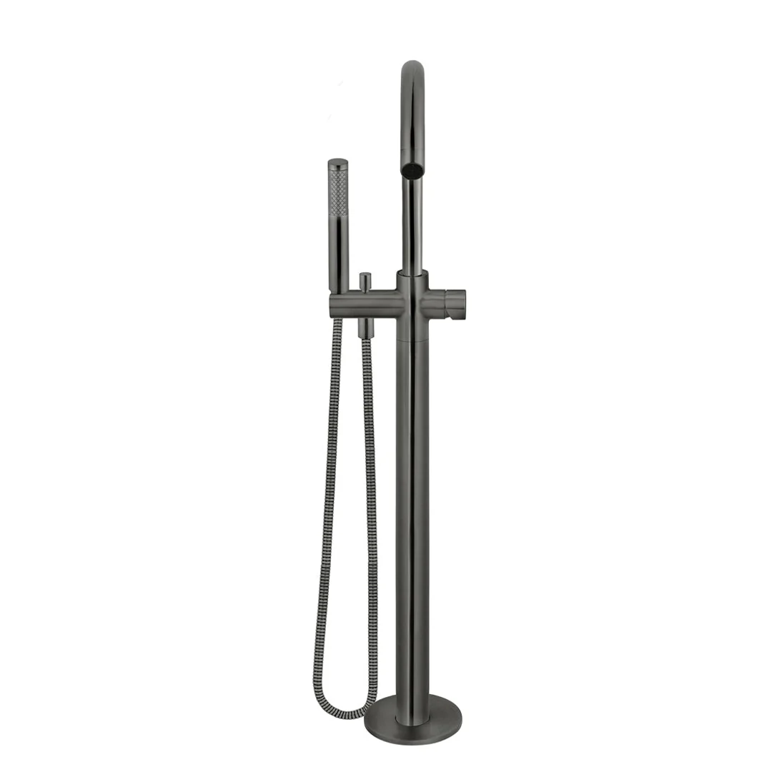 Meir Round Pinless Freestanding Bath Spout And Hand Shower Shadow - Image 4