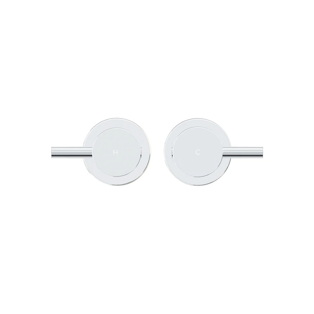 Meir Round Quarter Turn Wall Top Assemblies Polished Chrome - Image 4
