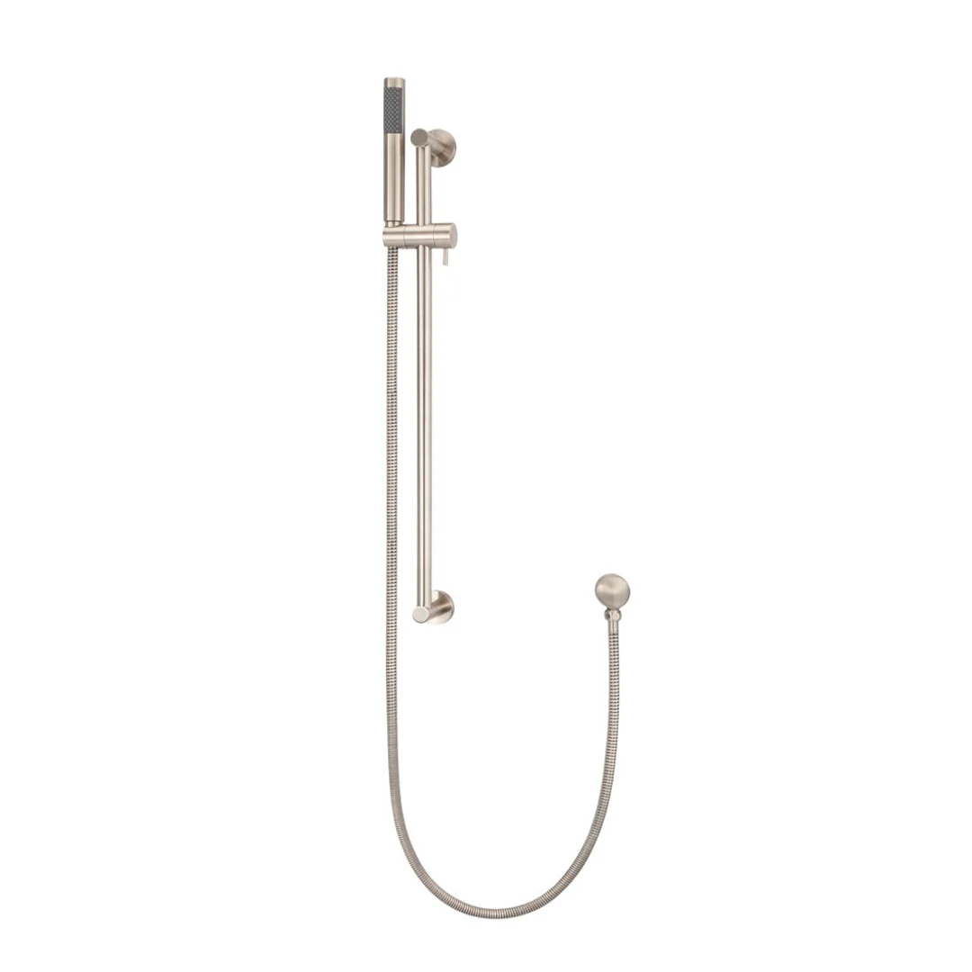 Meir Round Hand Shower On Rail Column Champagne - Image 2